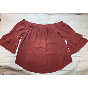 Off The Shoulder Blouse / Dusty Rose / Sku0009